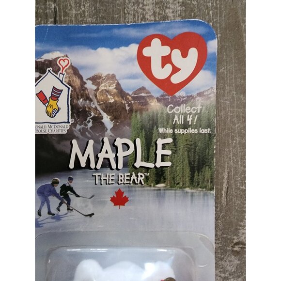 Ty Beanie Babies Maple & Glory The Bear McDonalds Collectible Set - Picture 4 of 11